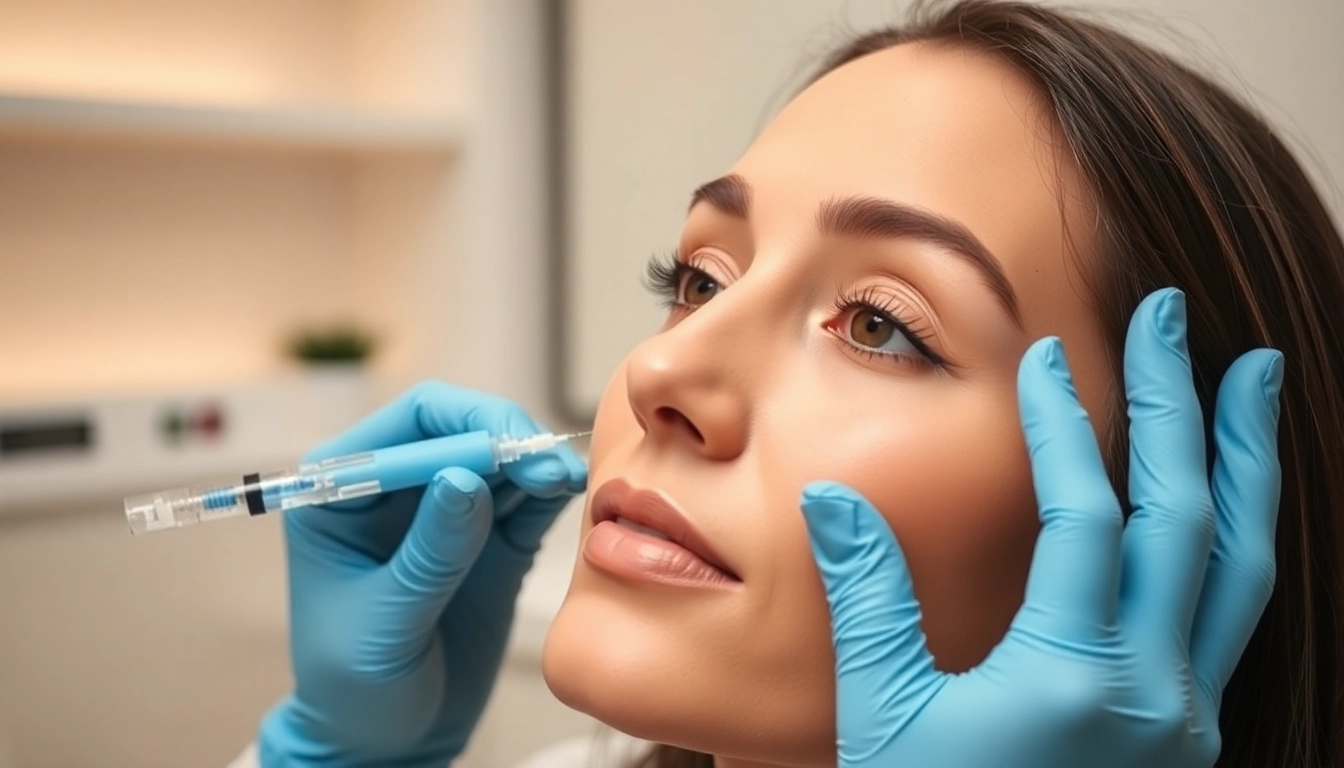 Botox treatment in Zürich: Expert injection by a professional in a modern clinic for natural facial rejuvenation.
